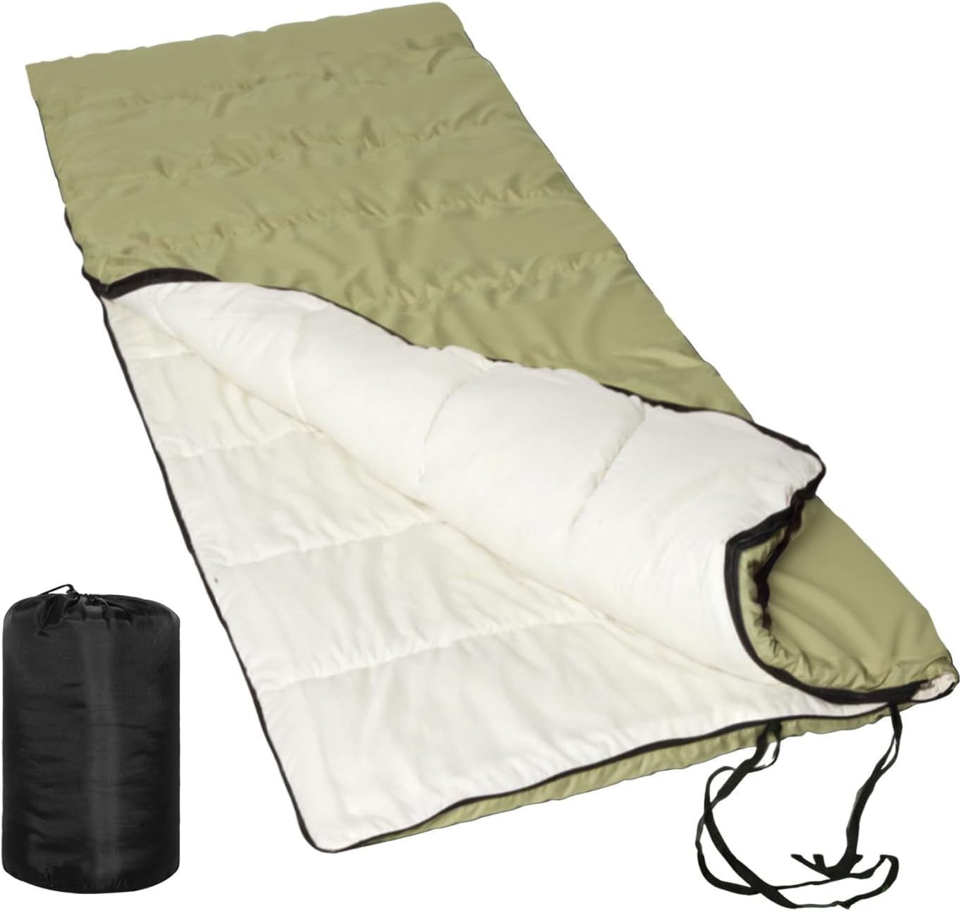 612IyPrPP6L._AC_SL1500_.jpg Sleeping Bag for Adults – 4 Season Camping Sleeping Bag Lightweight for Backpacking & Hiking, Waterproof Shell, Warm & Roomy, Machine Washable,Backpacking Camping Sleeping - Image 1