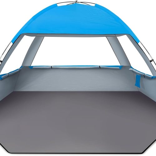 Beach Tent Sun Shelter for 3/4/6/8 Person, UPF 50+ UV Protection Beach Canopy, Lightweight and Easy Setup Cabana, Portable Shade Tent