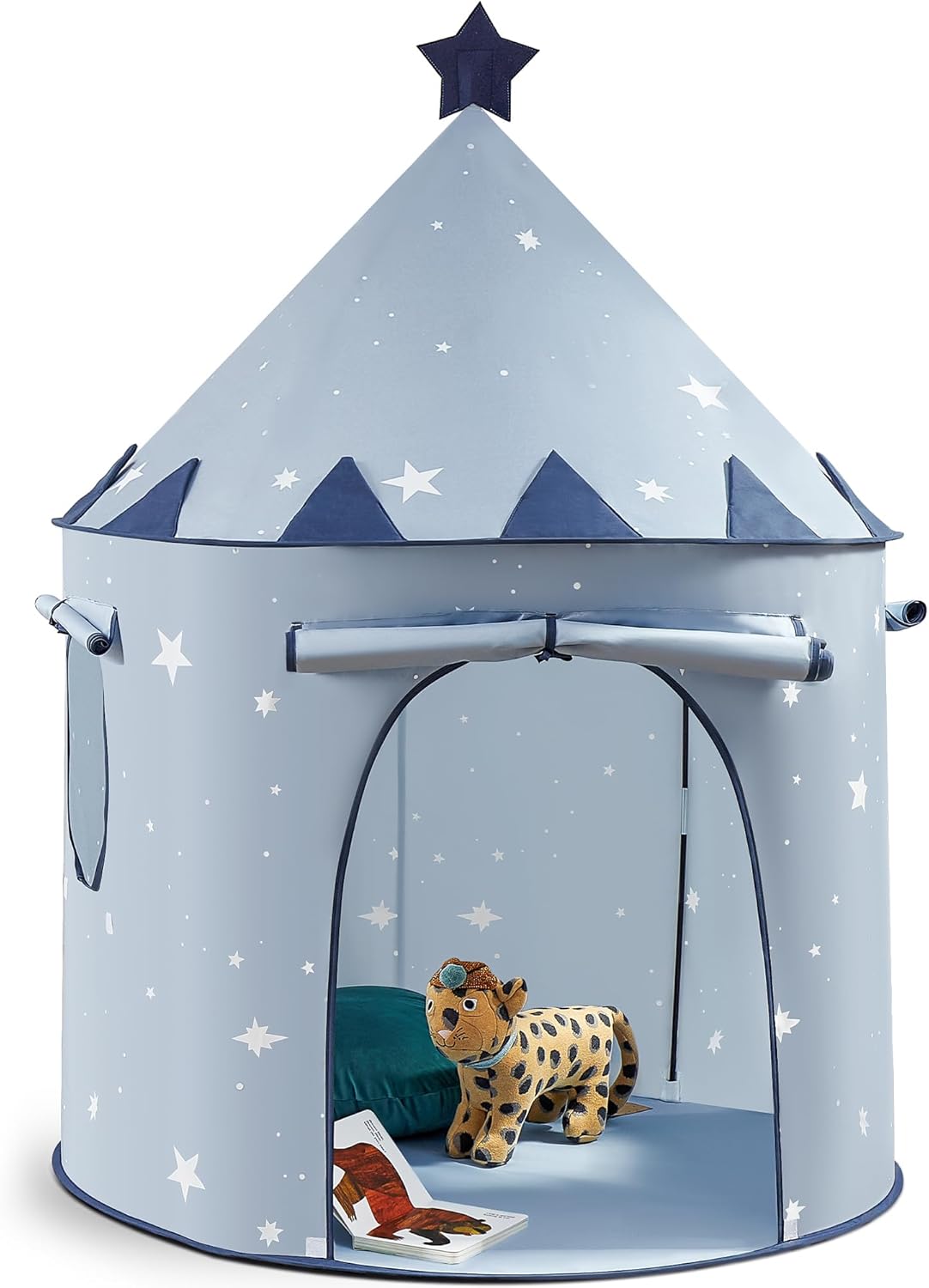 71lPrfxttlL._AC_SL1500_.jpg Kids Play Tent, Pop-Up Cute Toddler Tents, Portable Baby Tent for Indoor Fun & Imagination - Image 1